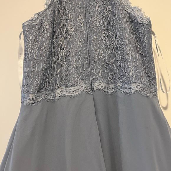 Azazie bridesmaid dress dusty blue - Picture 8 of 11